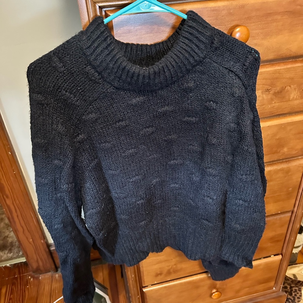 Universal Thread Blue Cowl Neck Sweater